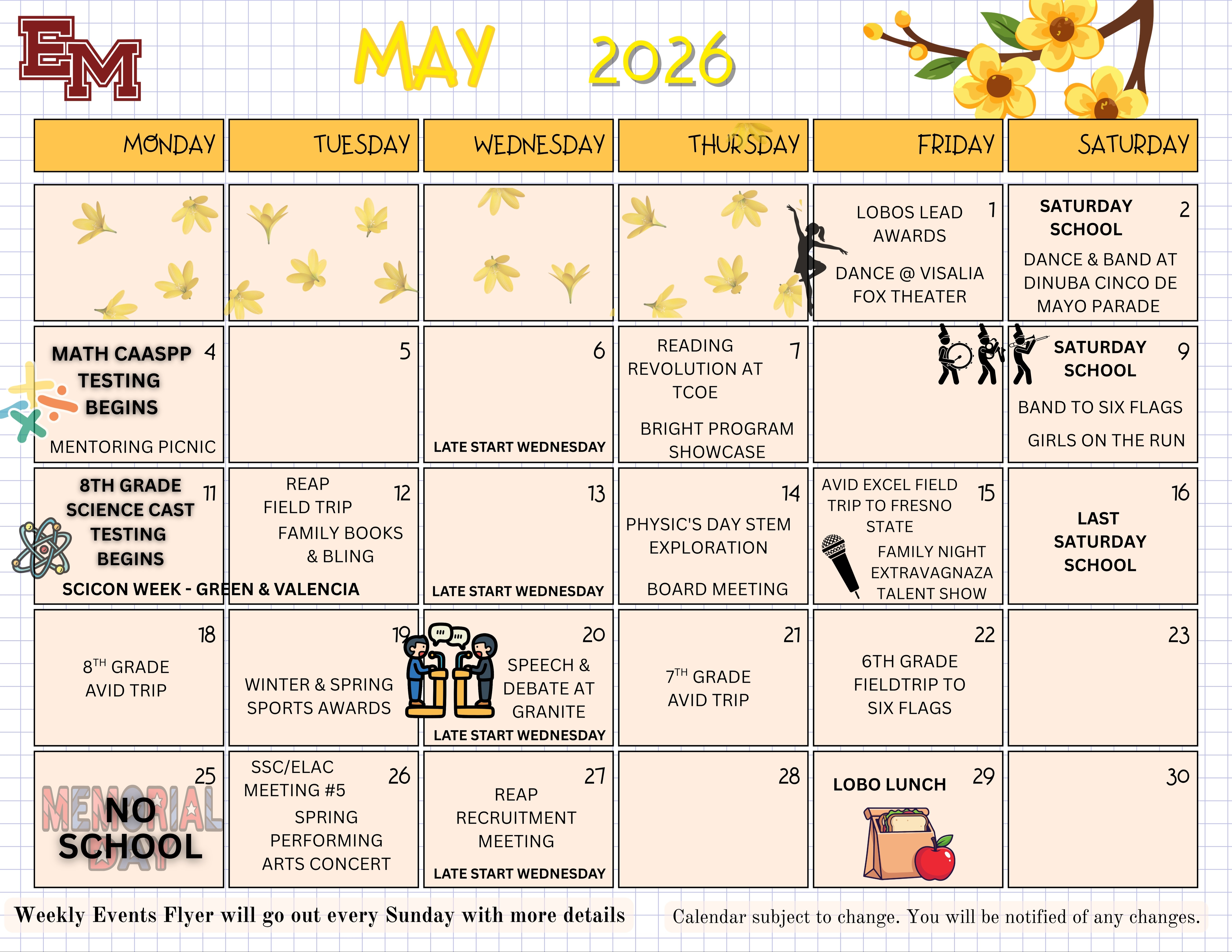 Monthly Calendar