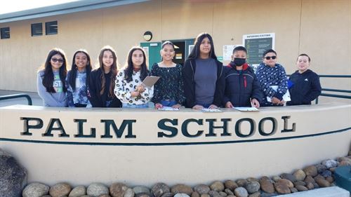Students at Palm Elementary School