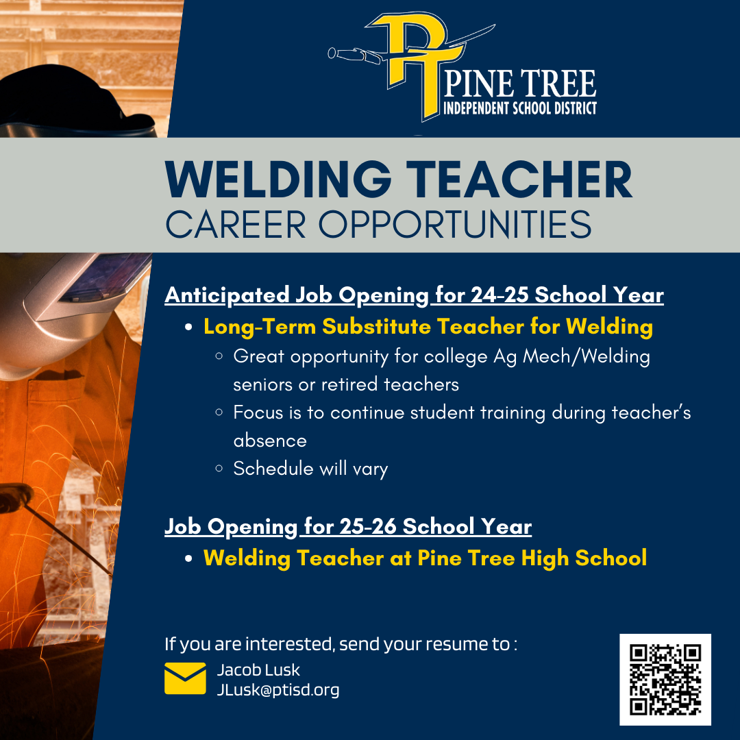 welding teacher job opportunities