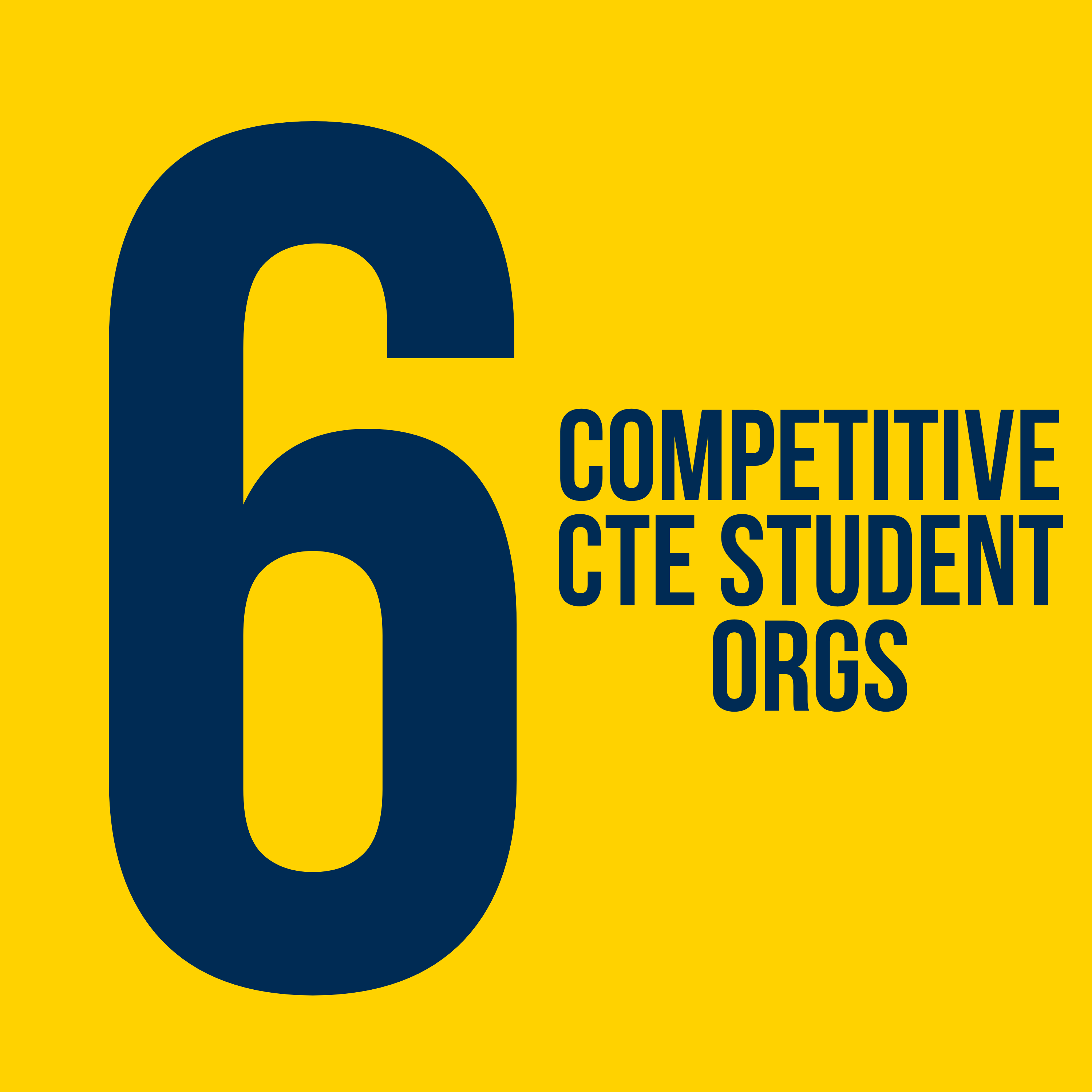 6 competitive student organizations are available for students to participate in.