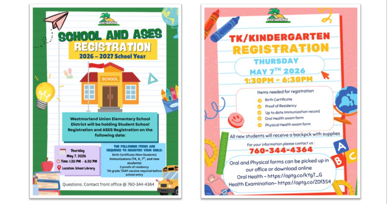 WUESD-2026-27SY Registration English Flyer