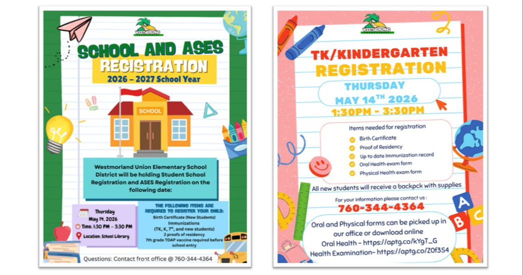 WUESD-2026-27SY Registration English Flyer