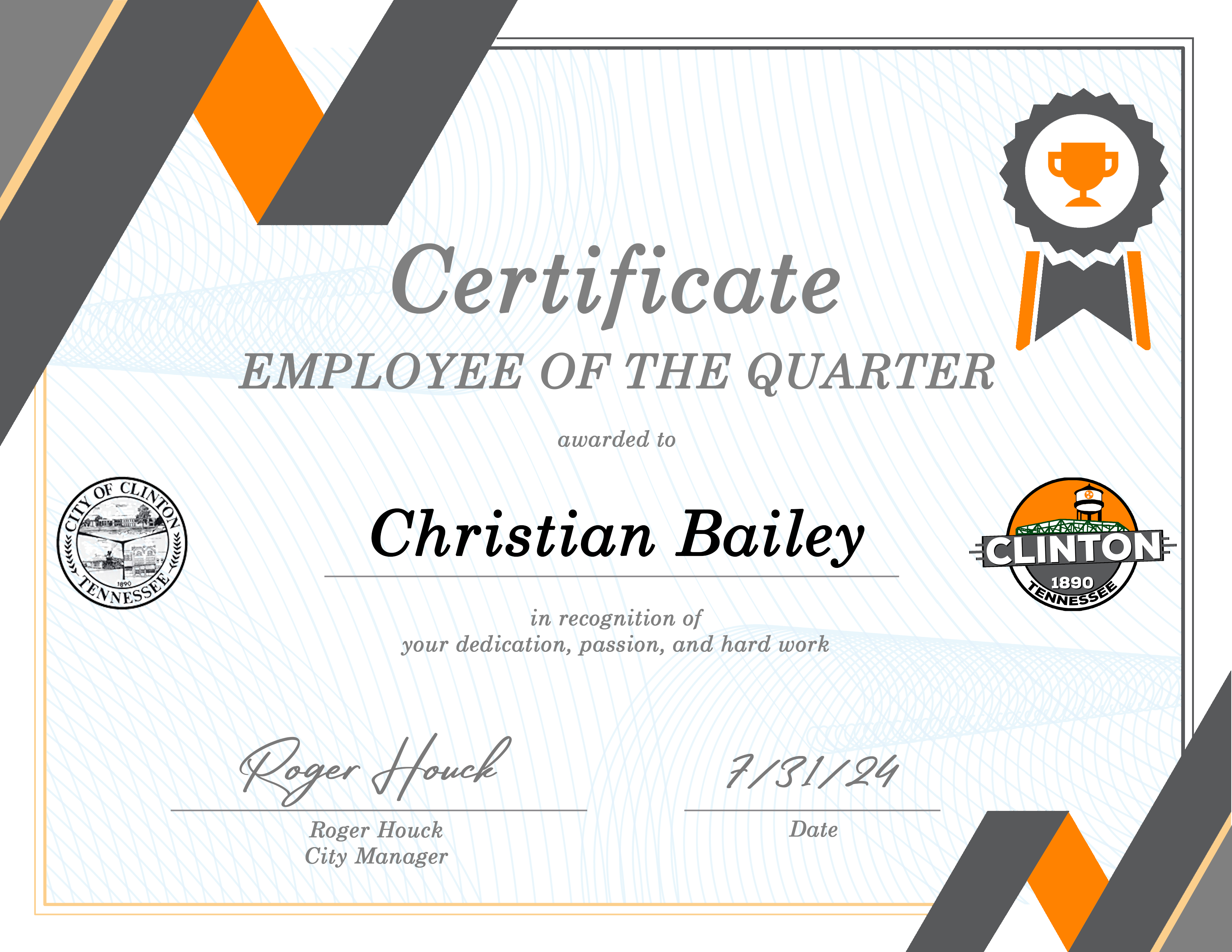 Employee of the Quarter