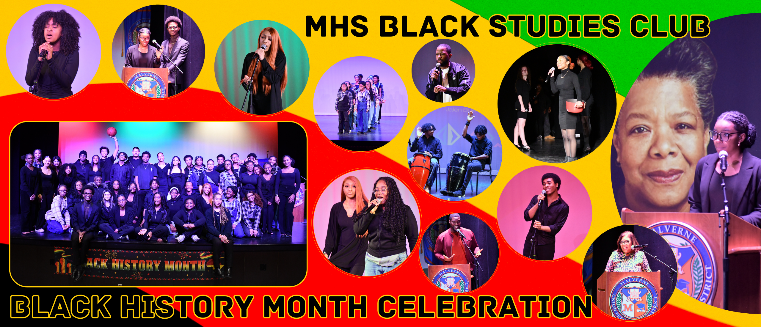 Black History Month celebration graphic