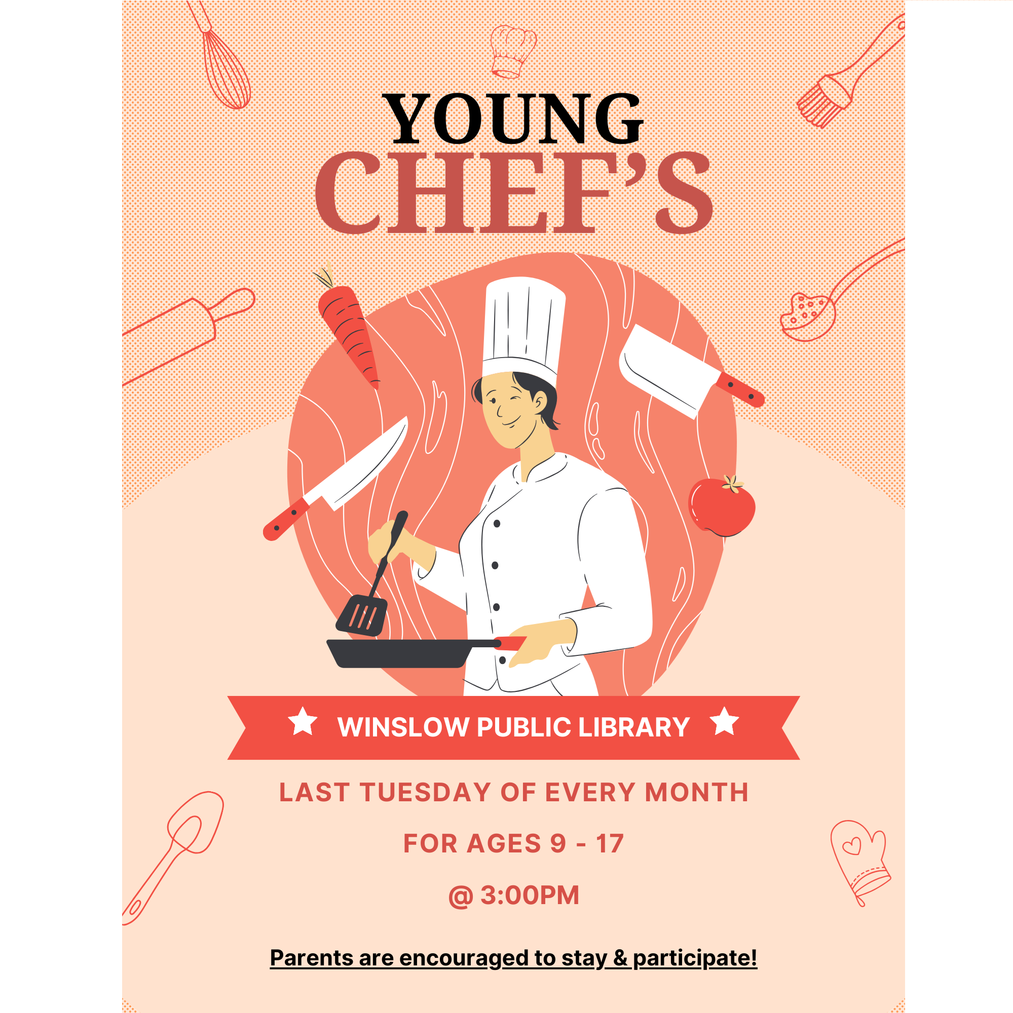 link to Remind text alerts for Young Chefs