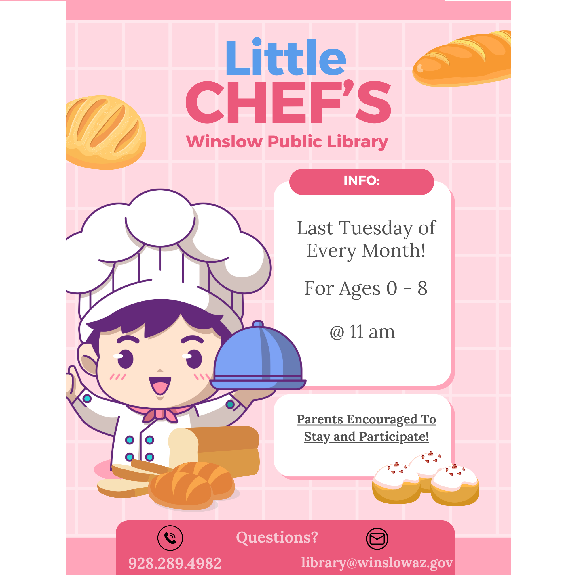 link to Remind Text Alerts for Little Chefs