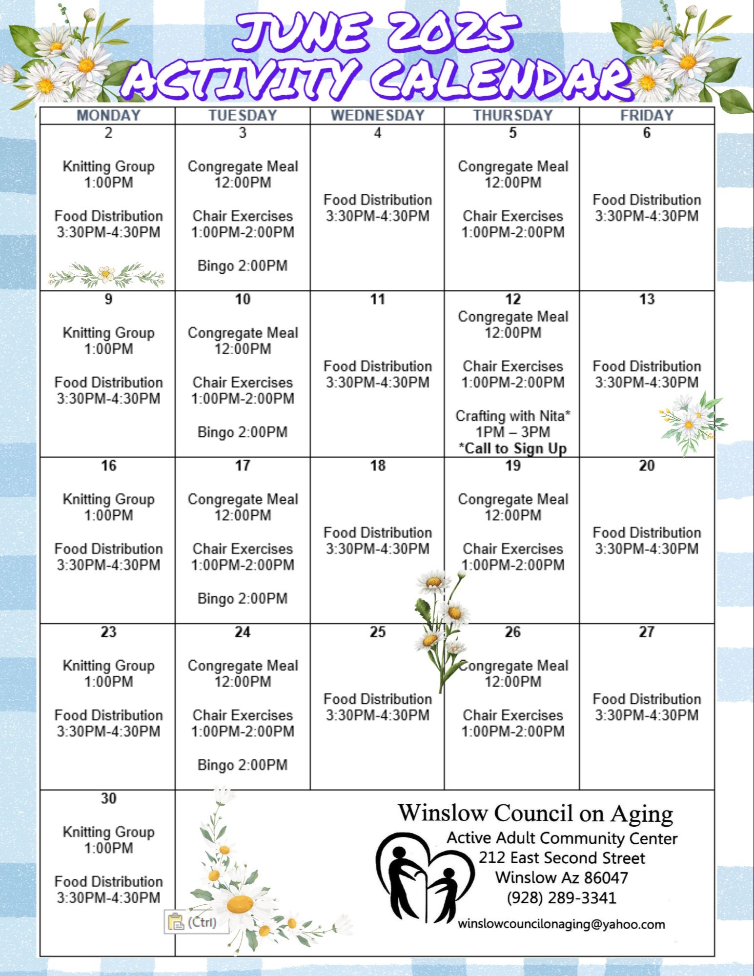 Activity Calendar