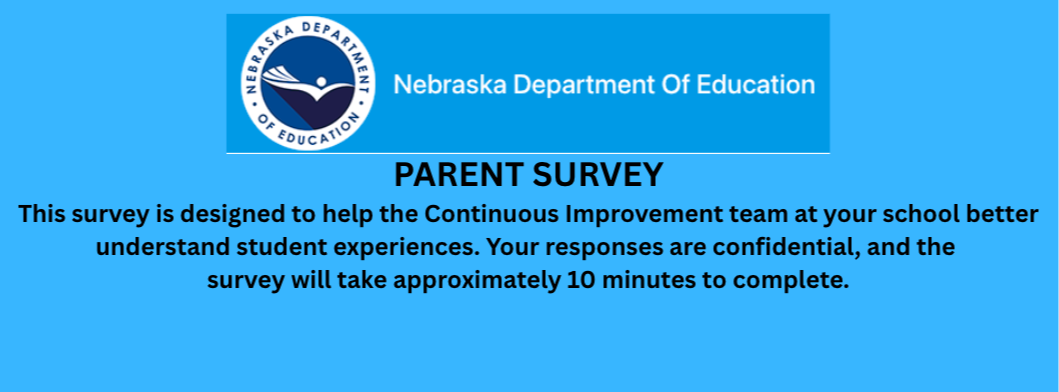Nebraska Department of Education Parent Perpetual Survey with link. 