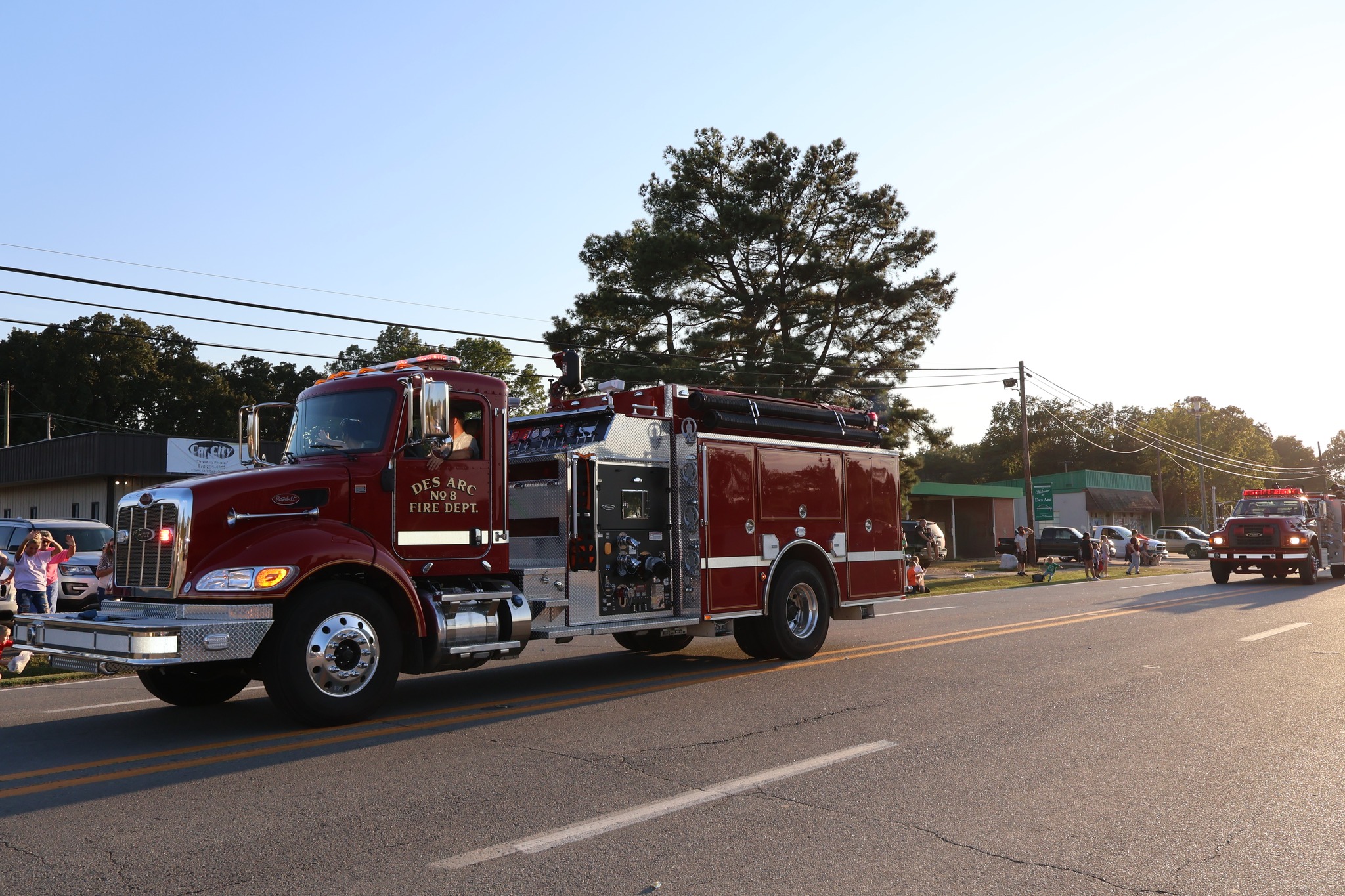 des arc fire department in prairie county parade