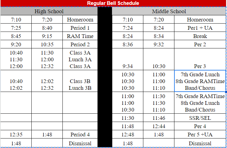 Cony Daily Schedule