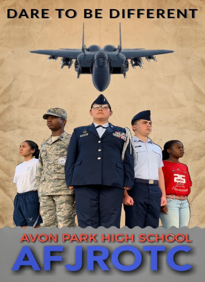 2018-2019 This was our first cadet created poster.  The cadets collaborated and created the poster completely on a cell phone.