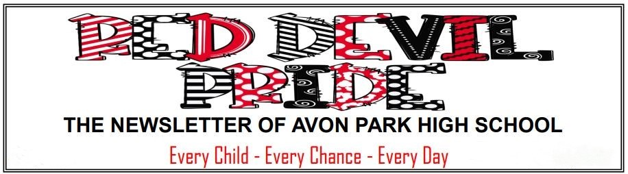 Banner of the Red Devil Pride Newsletter