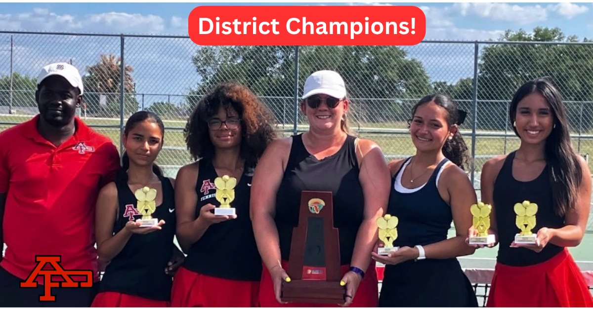District Champs in Girls Tennis!