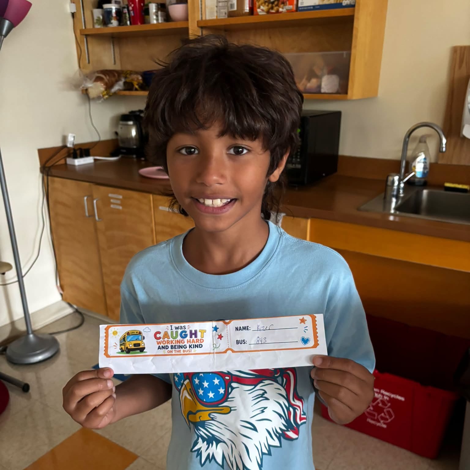Kaiser with Bus Ticket