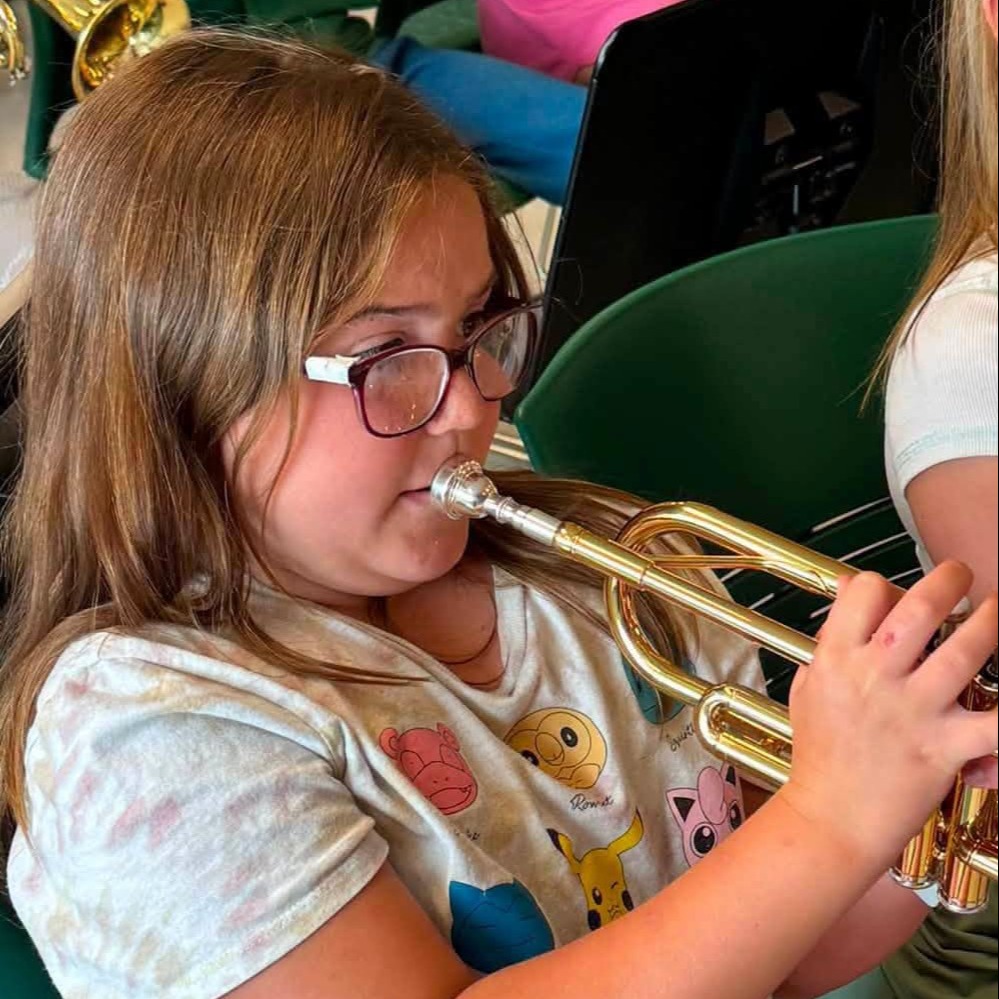 Brielle is a girl with a lot of spirit and a great trumpet player!