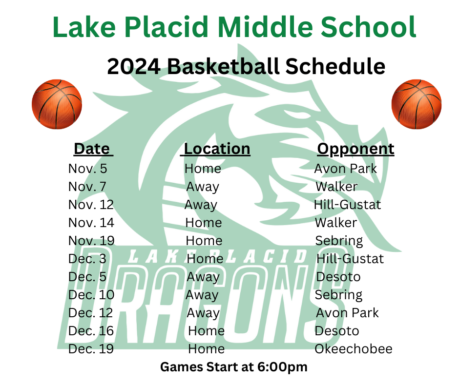 LPMS Basketball Schedule