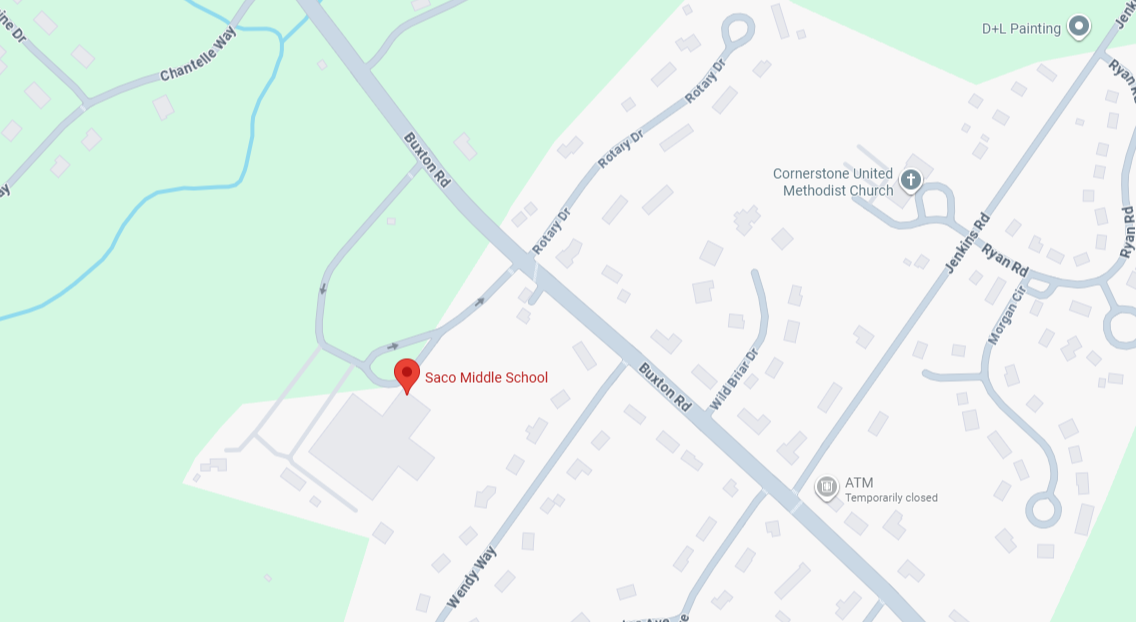 Saco Middle School Map