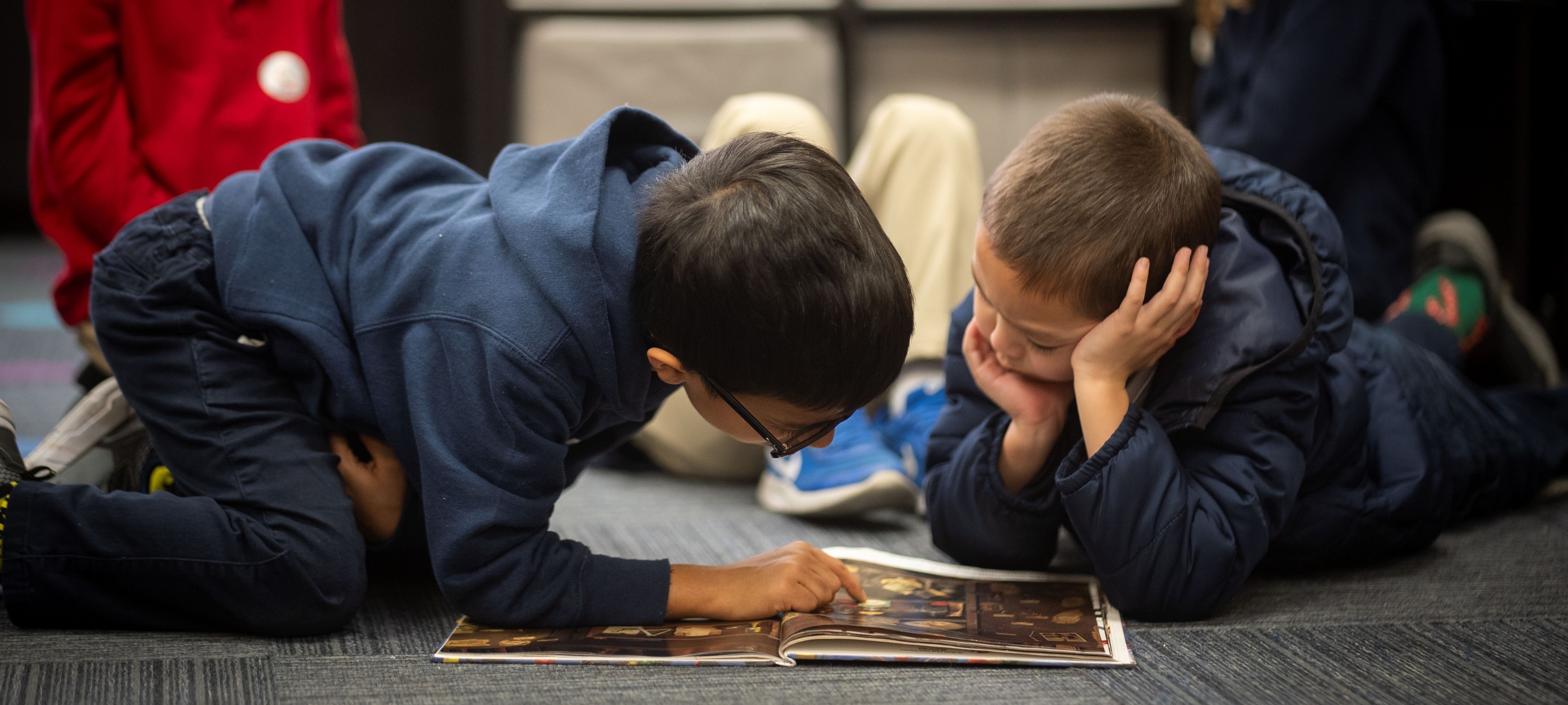 Students paying attention