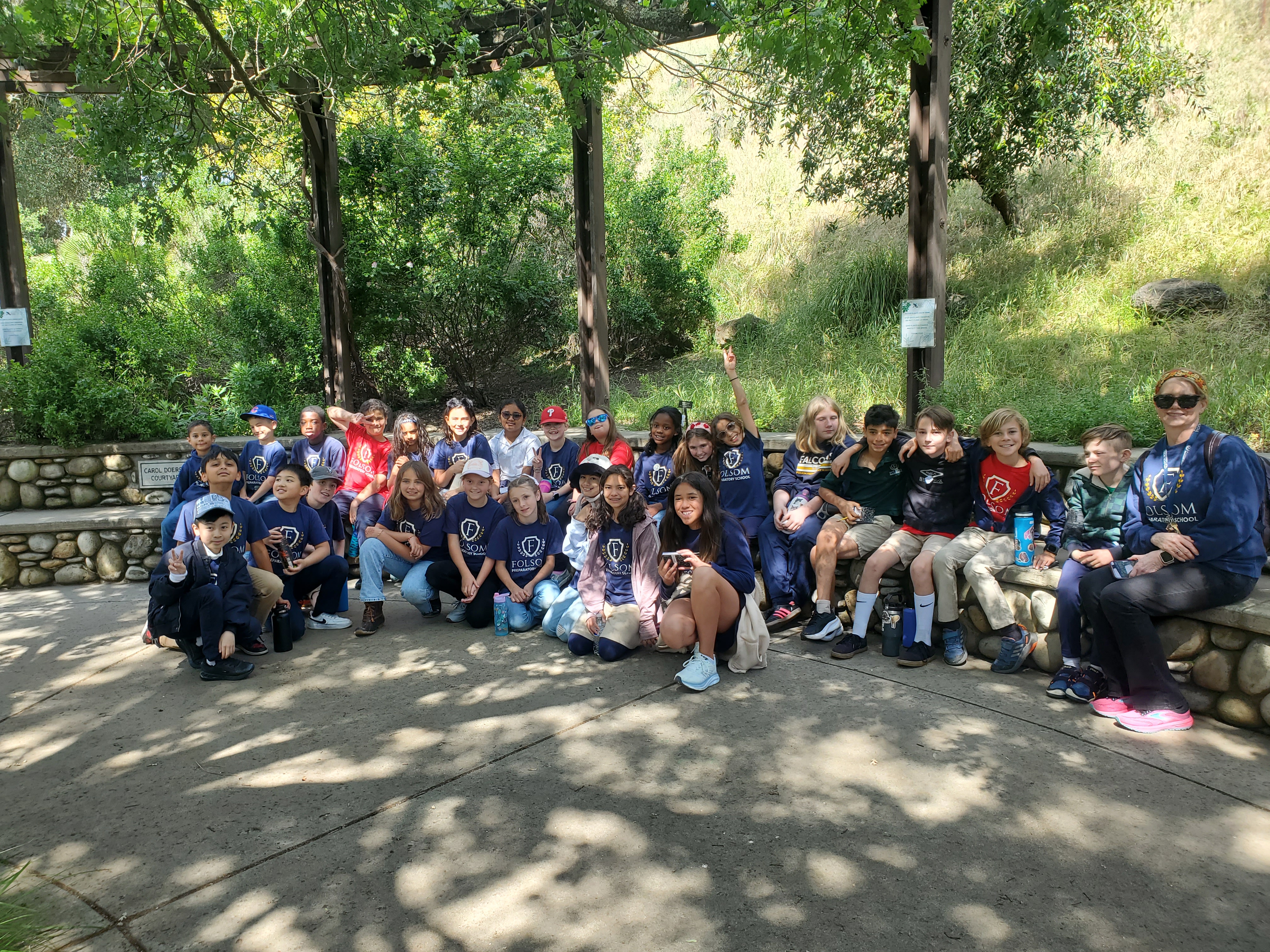 Students on field trip