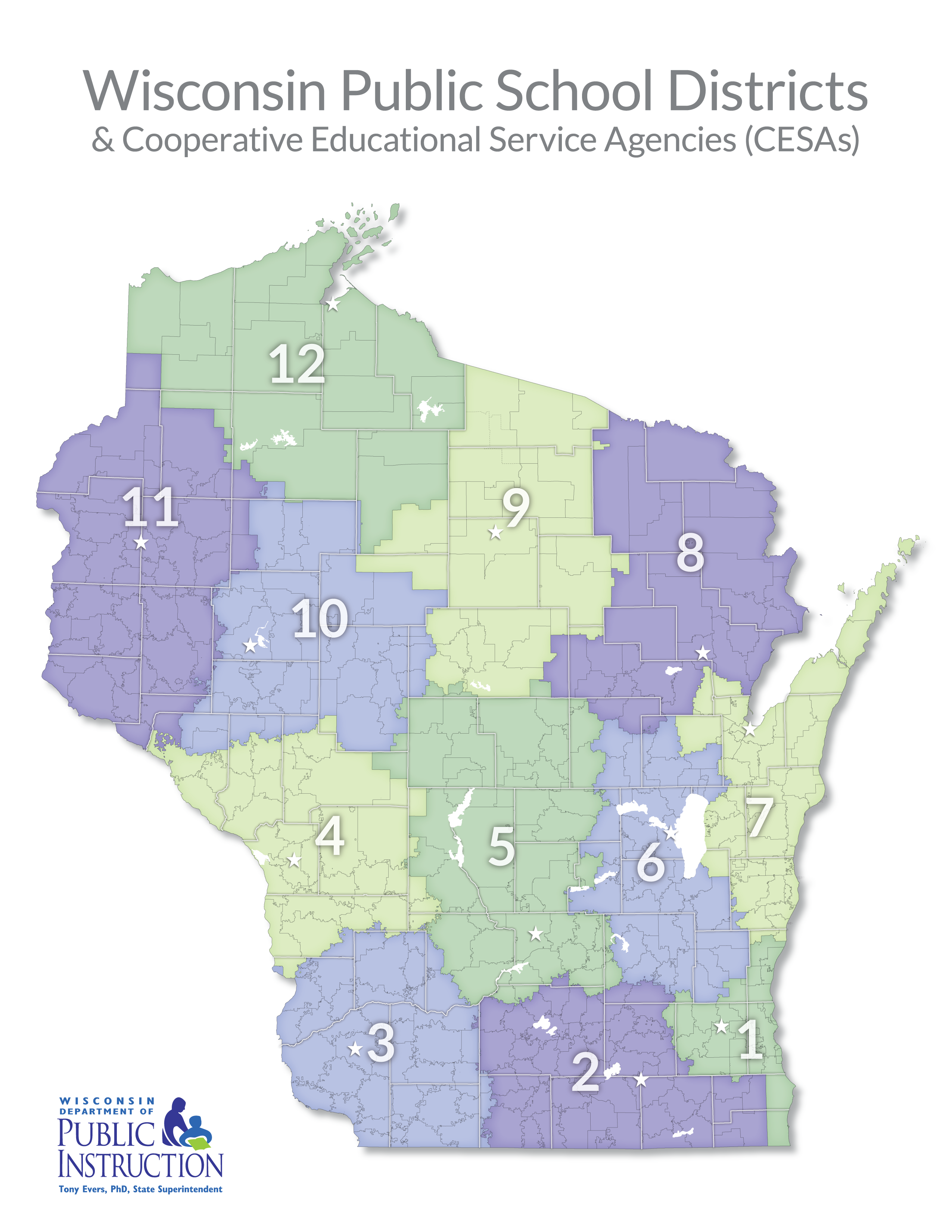 Wisconsin Public School Districts-CESAa