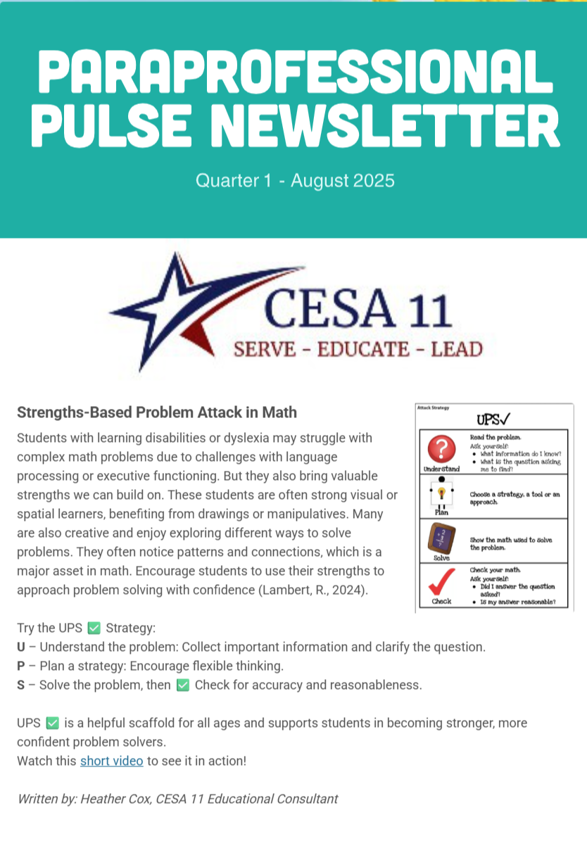 Paraprofessional Newsletter