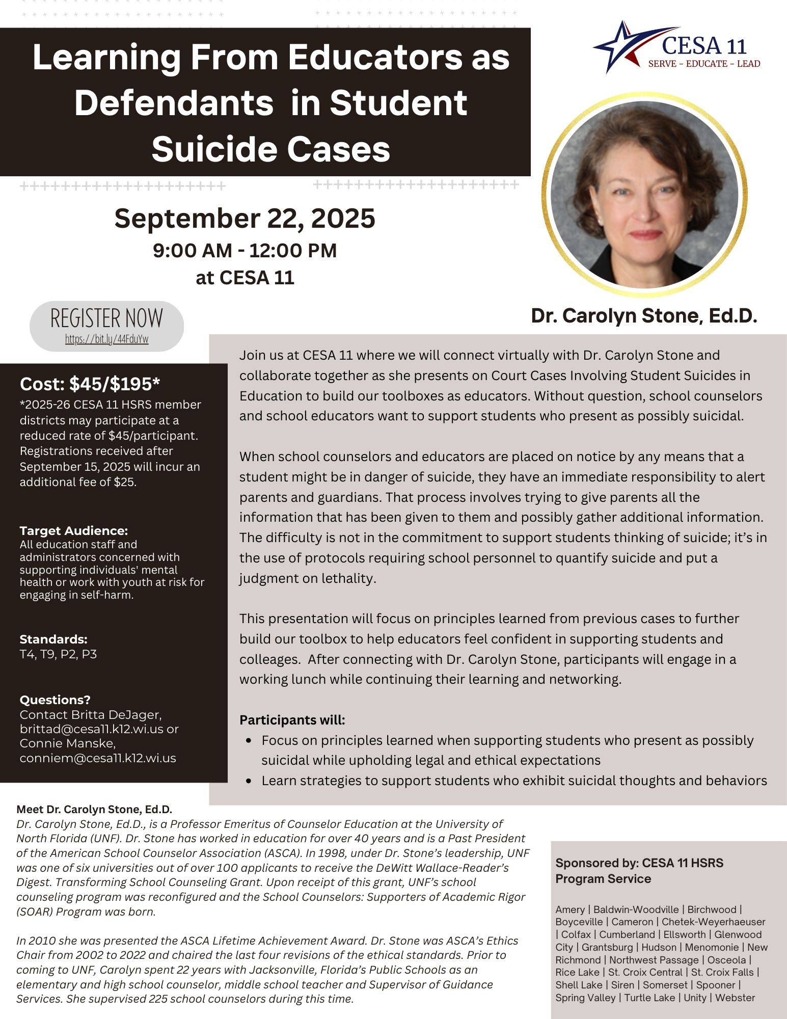 Learning From Educators as Defendants in Student Suicide Cases