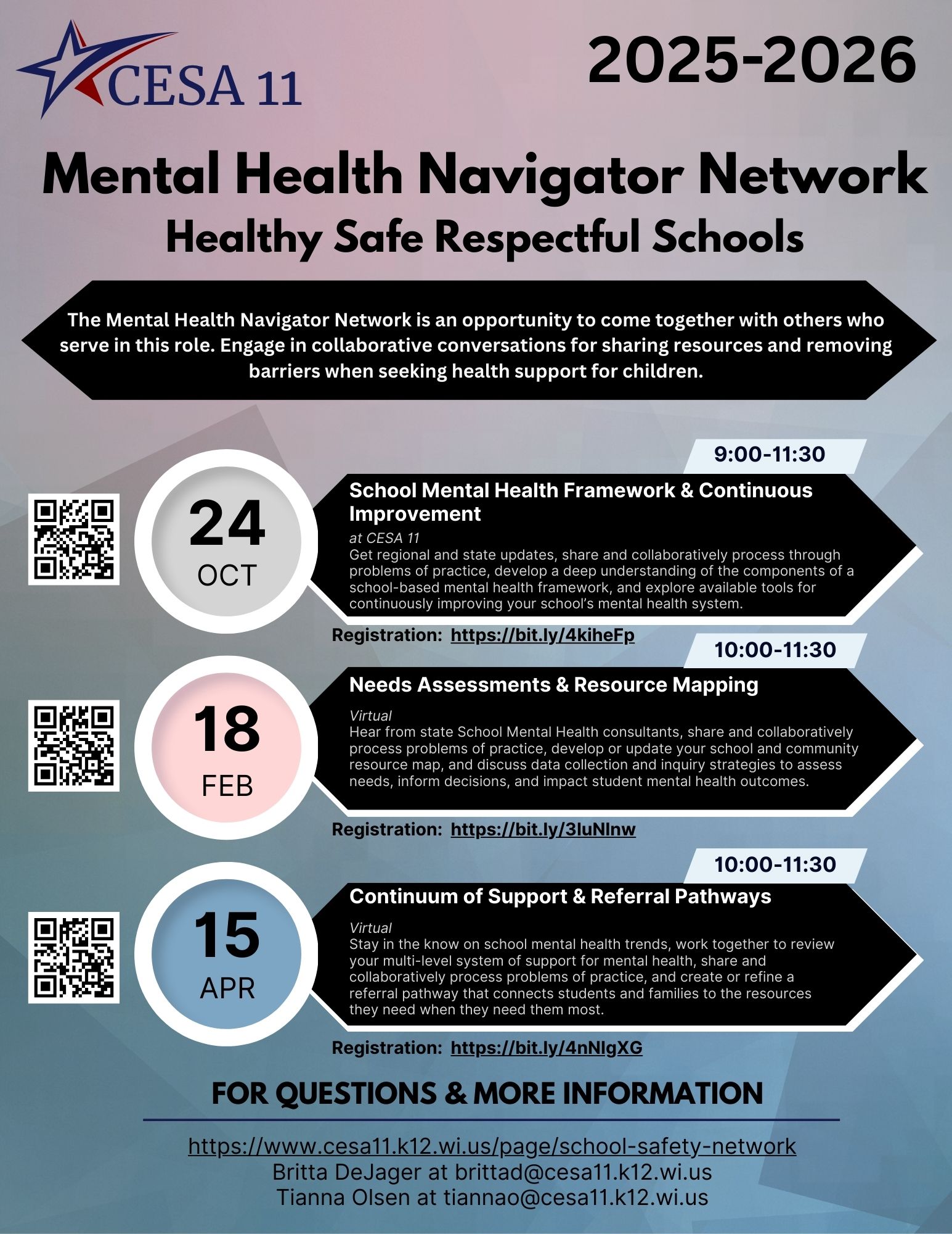Mental Health Navigator Network Meetings