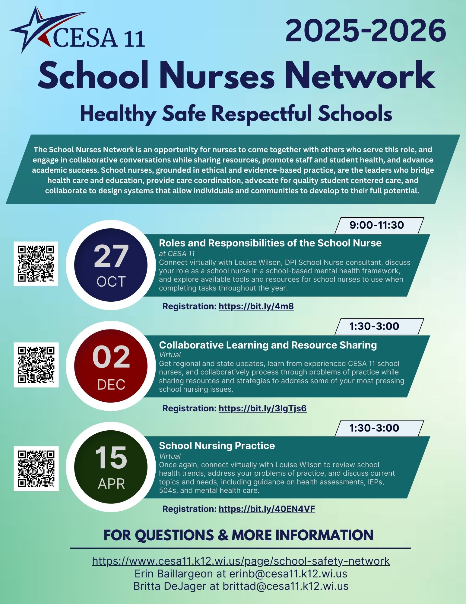 School Nurses Network Meetings