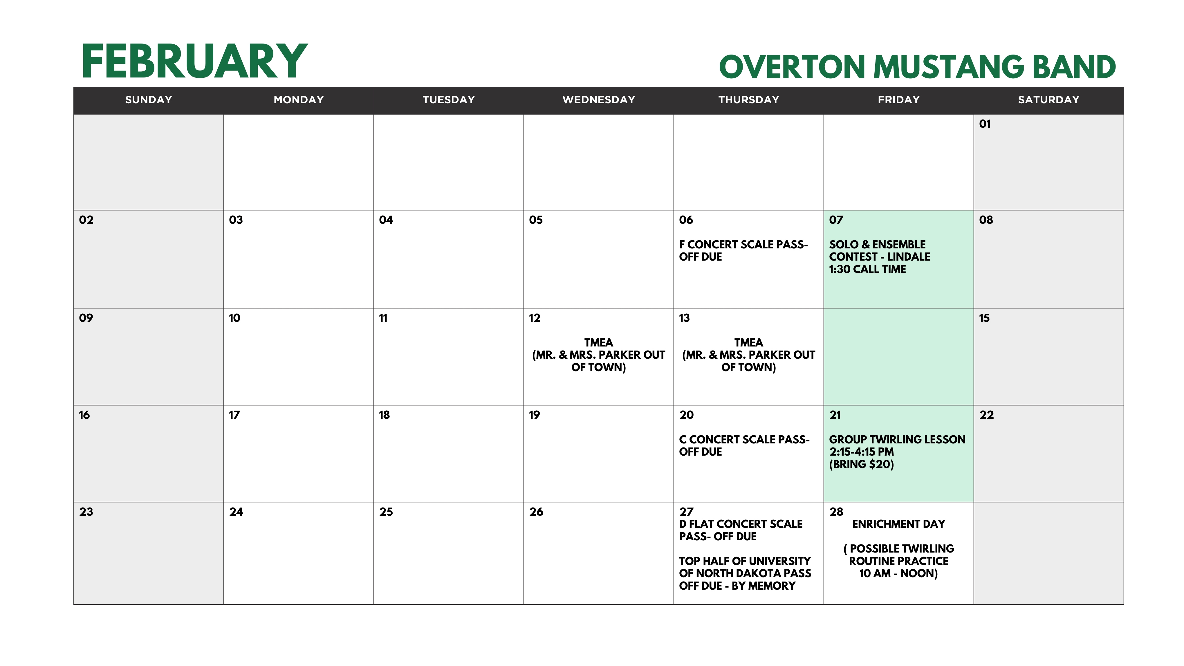 February Calendar Image