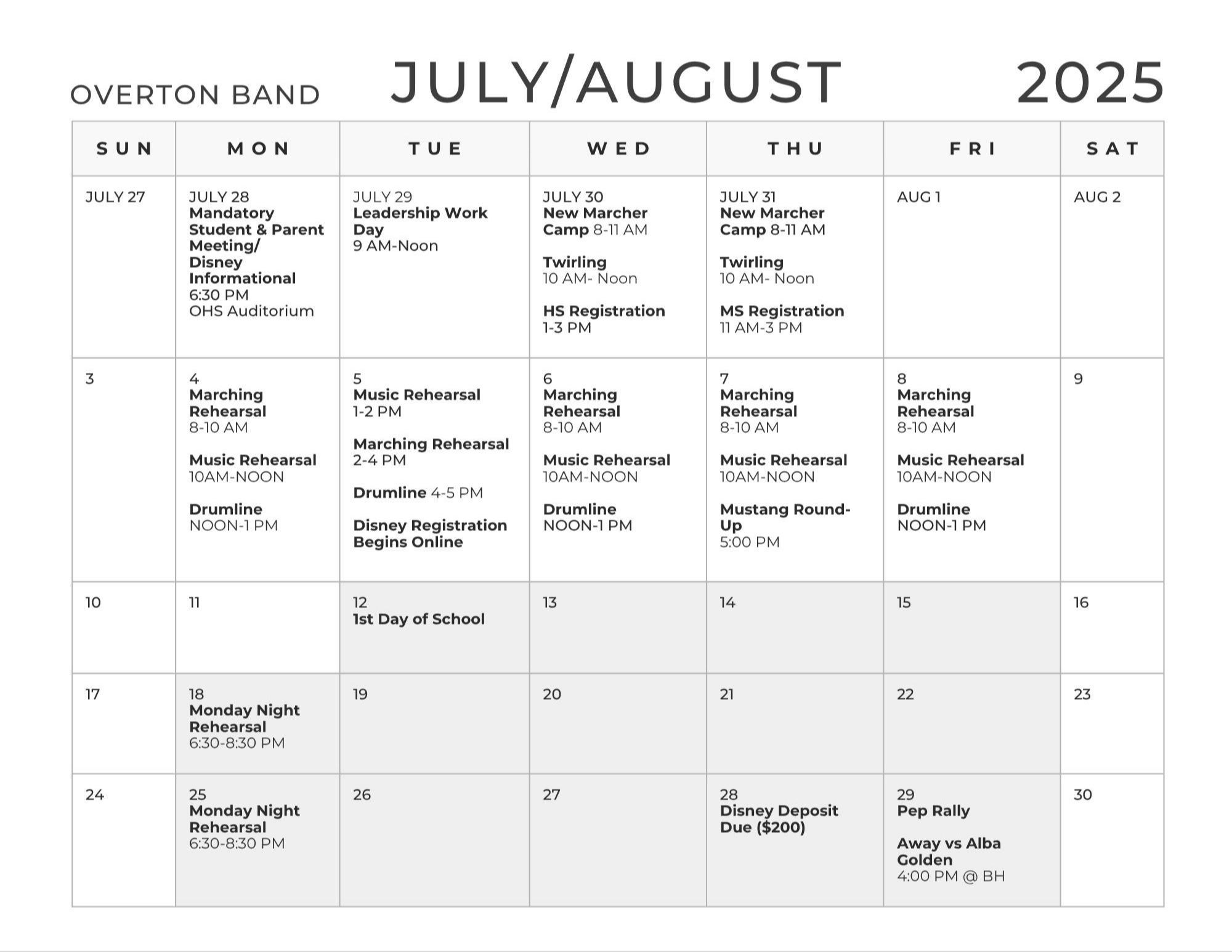 July/August Calendar Image