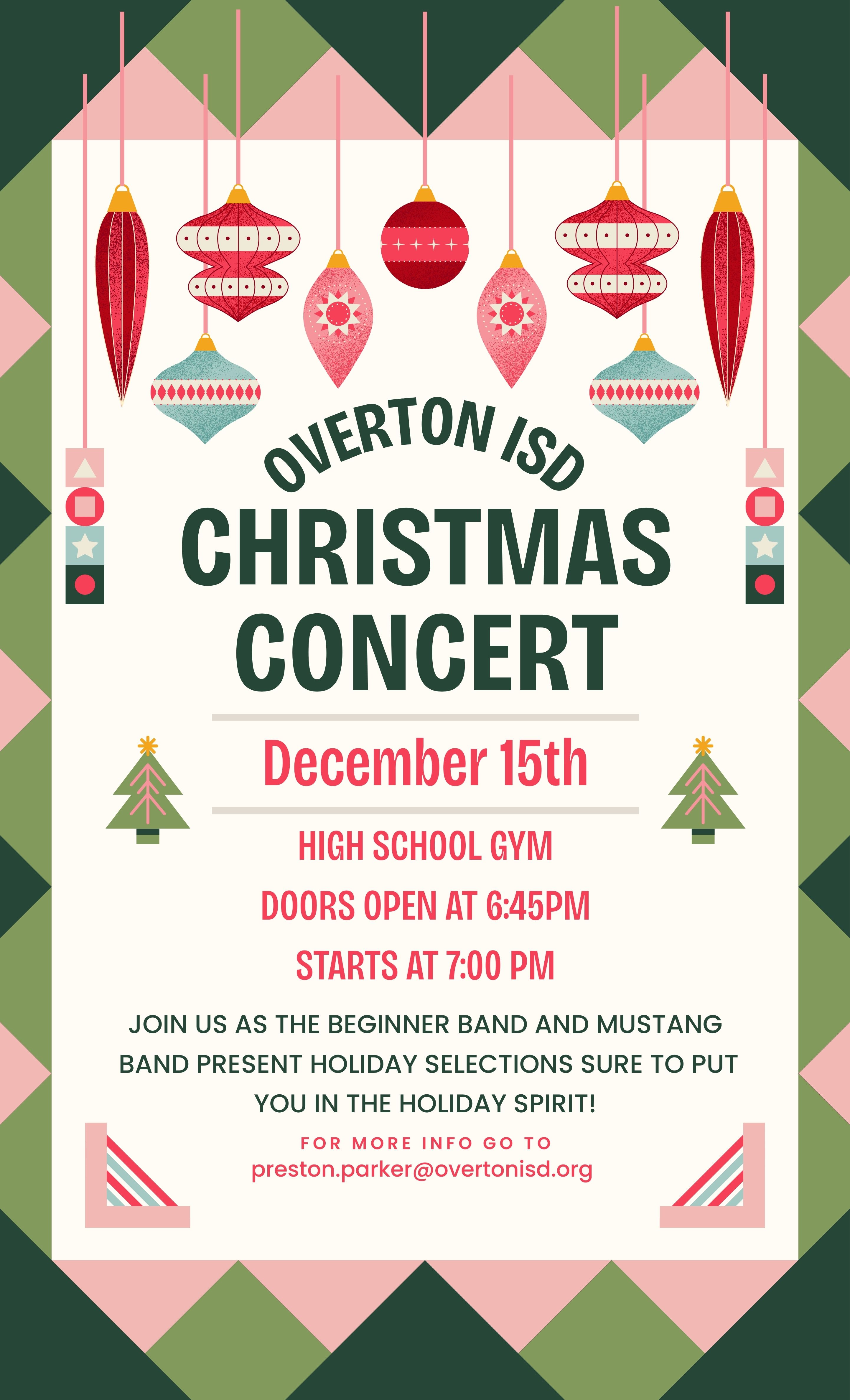 Christmas Concert Poster