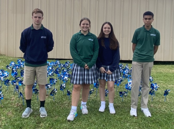 students pinwheels