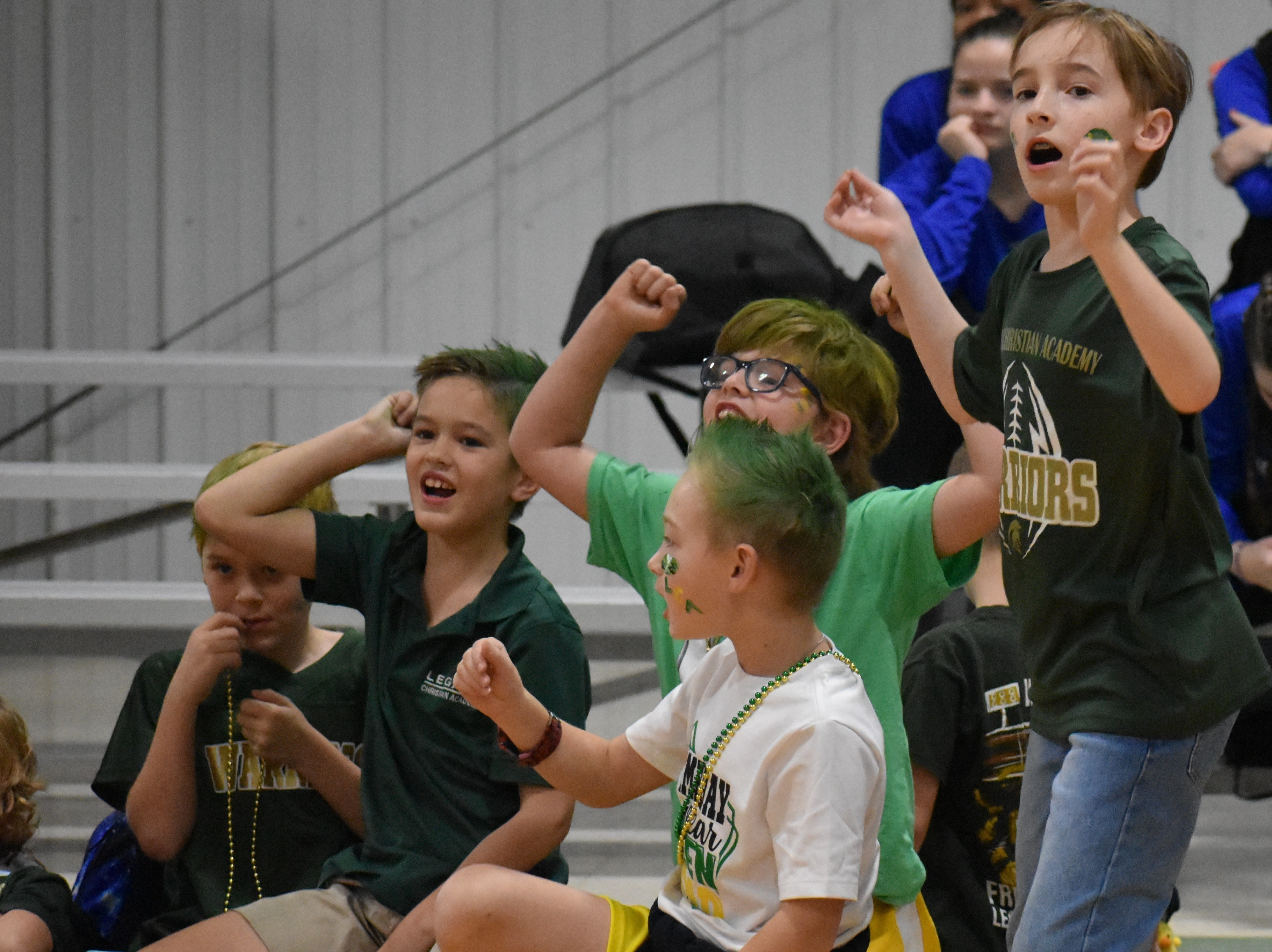 Elementary Students Cheering