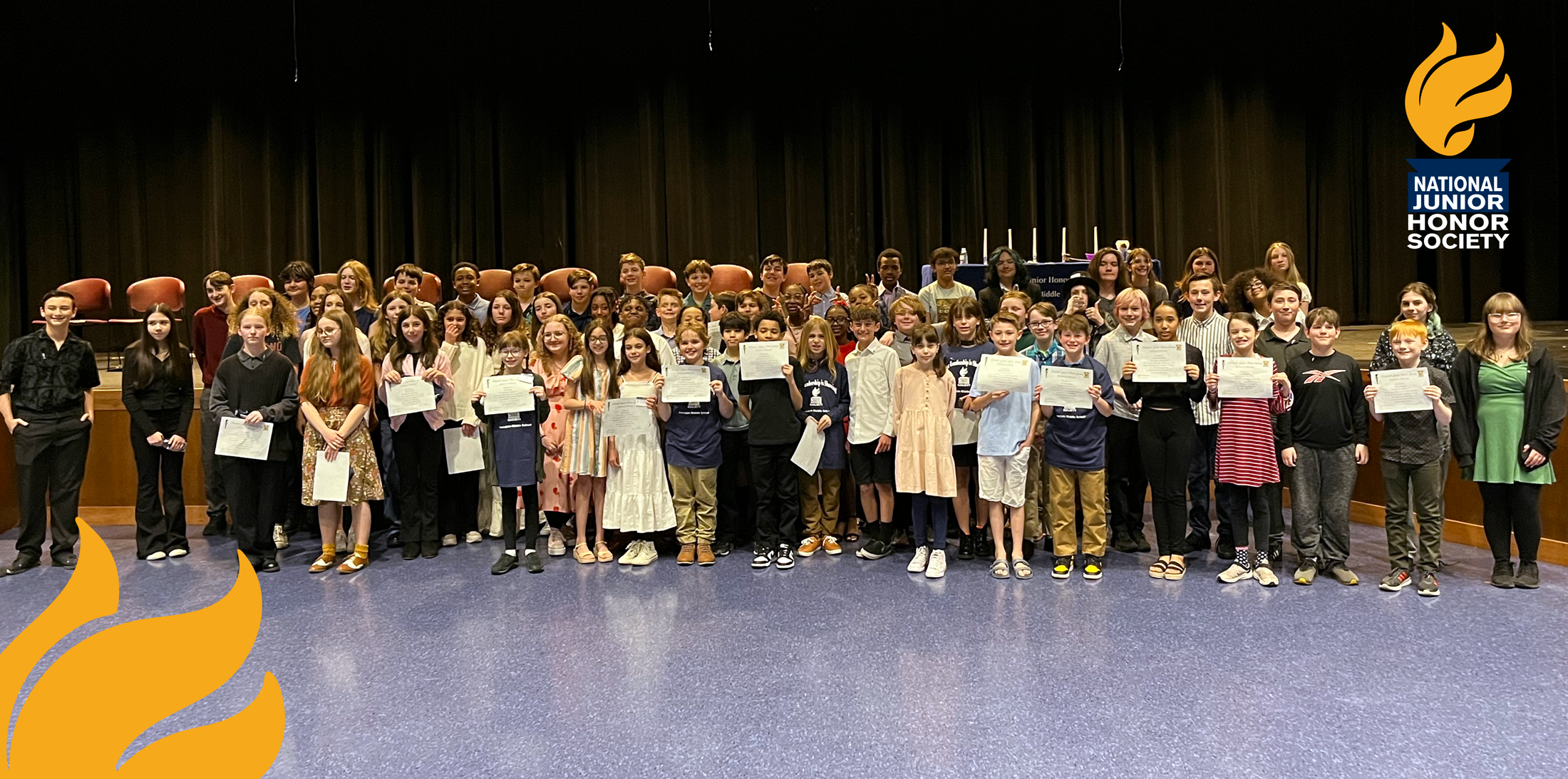 73 new Junior National Honor Society inductees