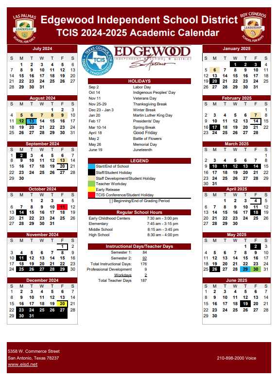 TCIS Calendar