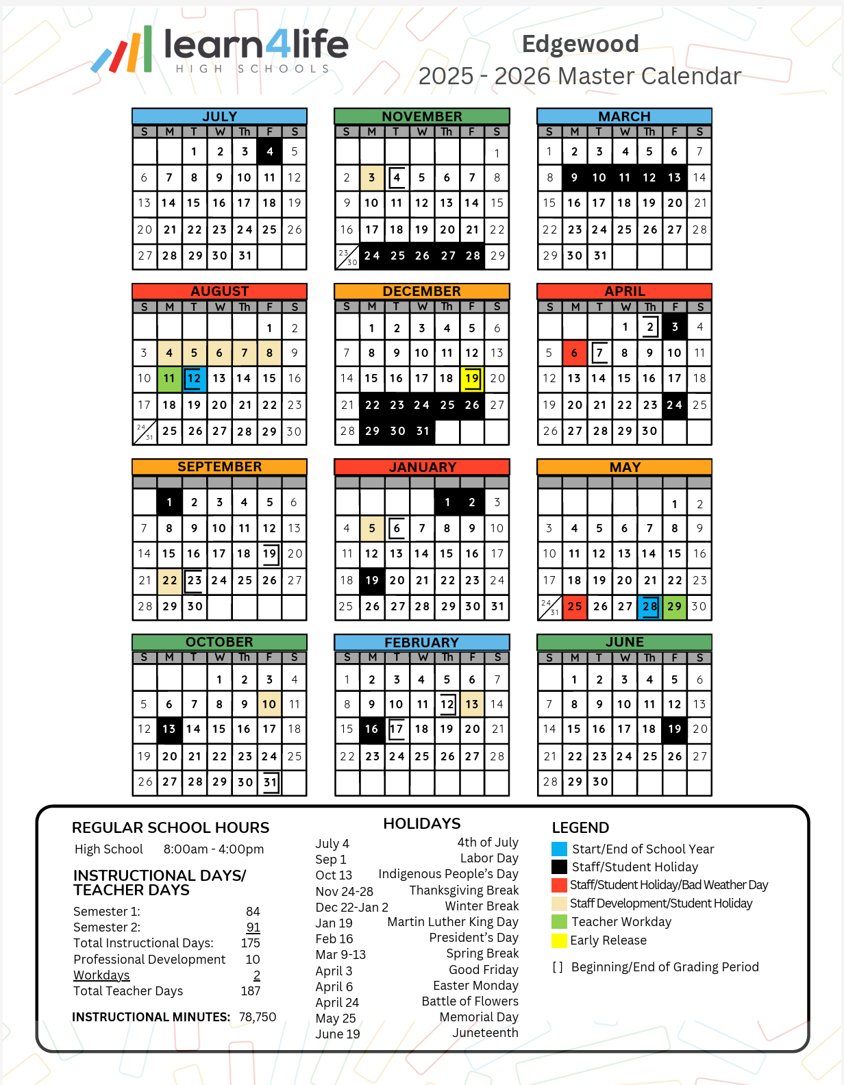 L4L Calendar