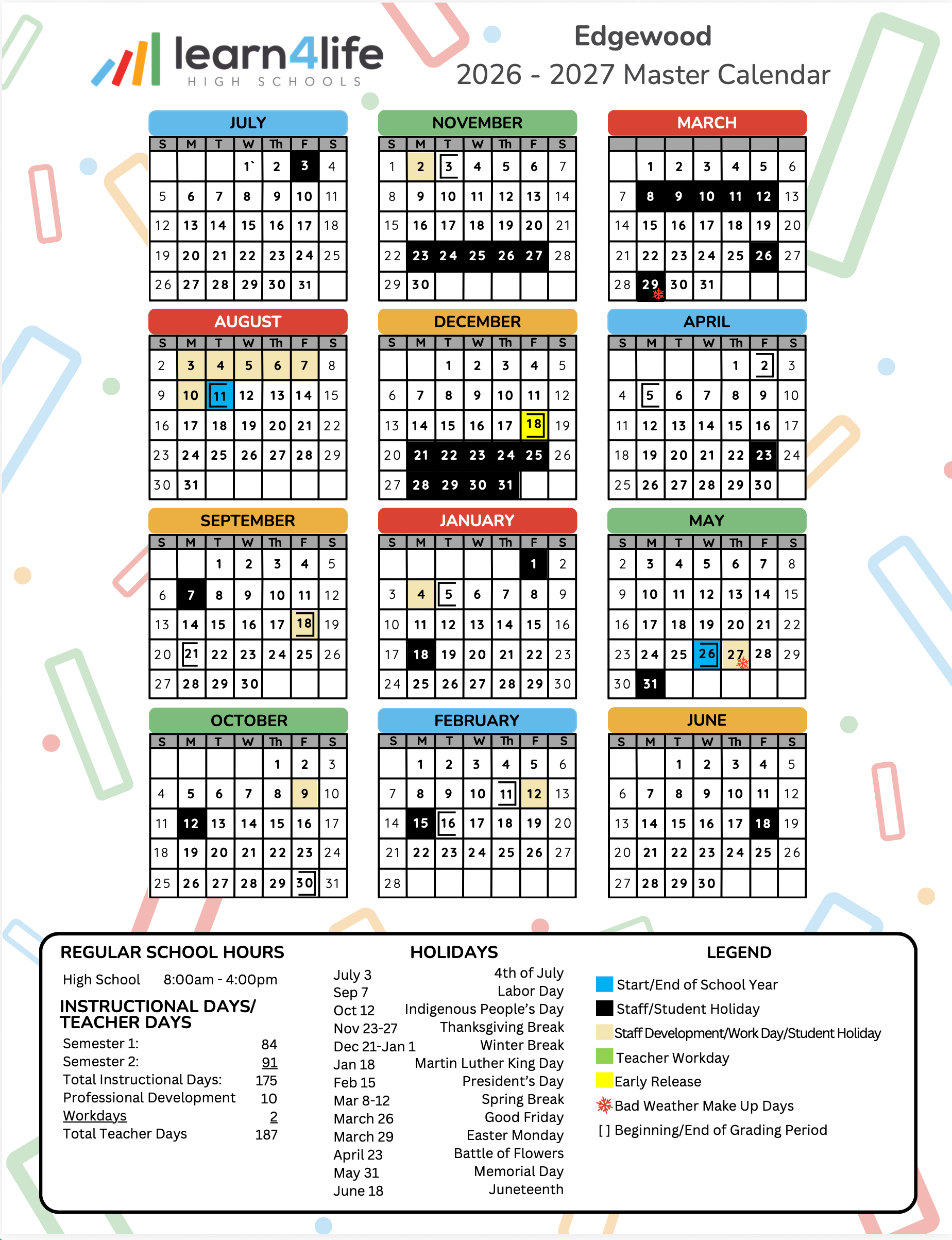 L4L Calendar