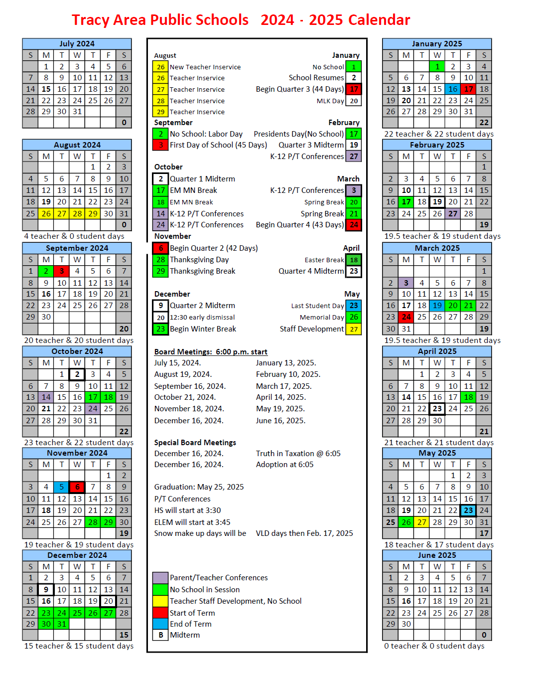 District Calendar