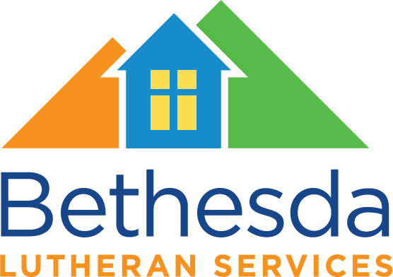 logo of three houses with "Bethesda" written in text