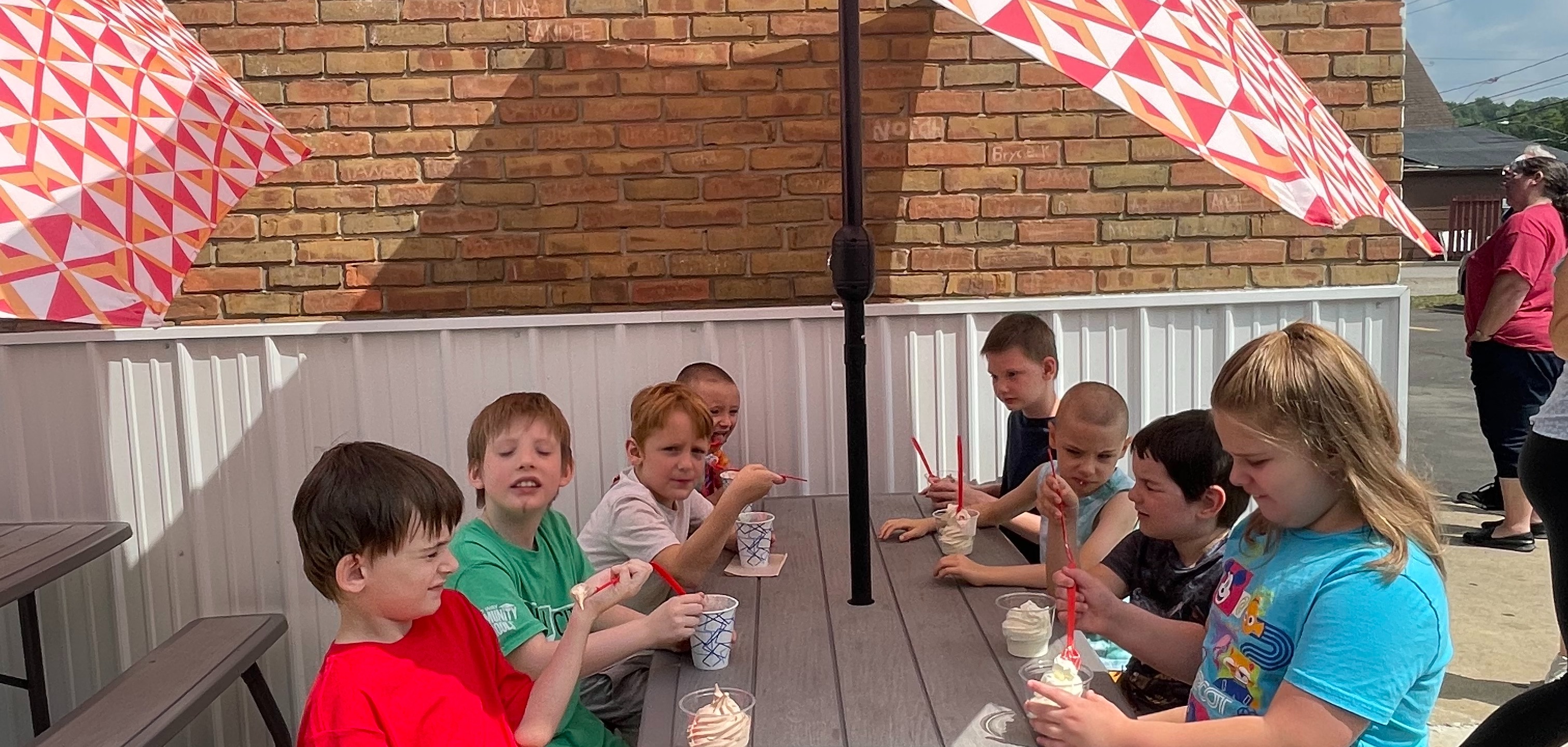ESY enjoying some ice cream