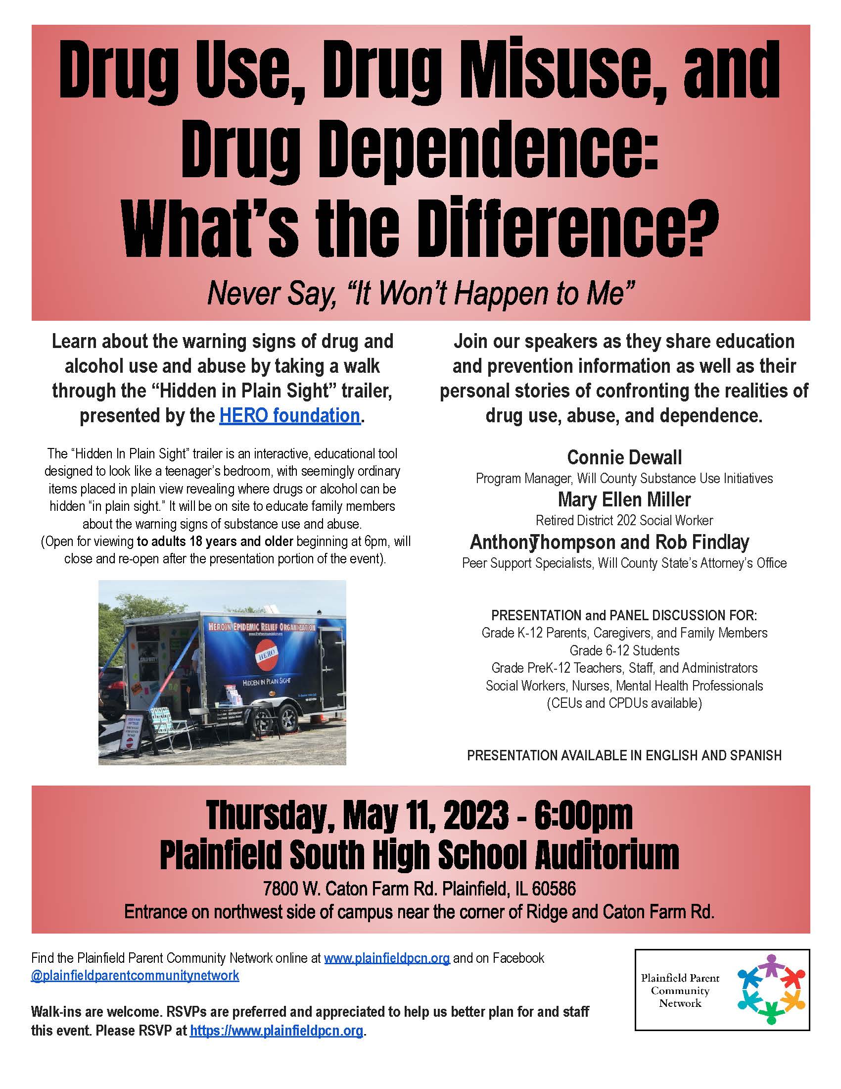 Drugs: What's the Difference Flyer