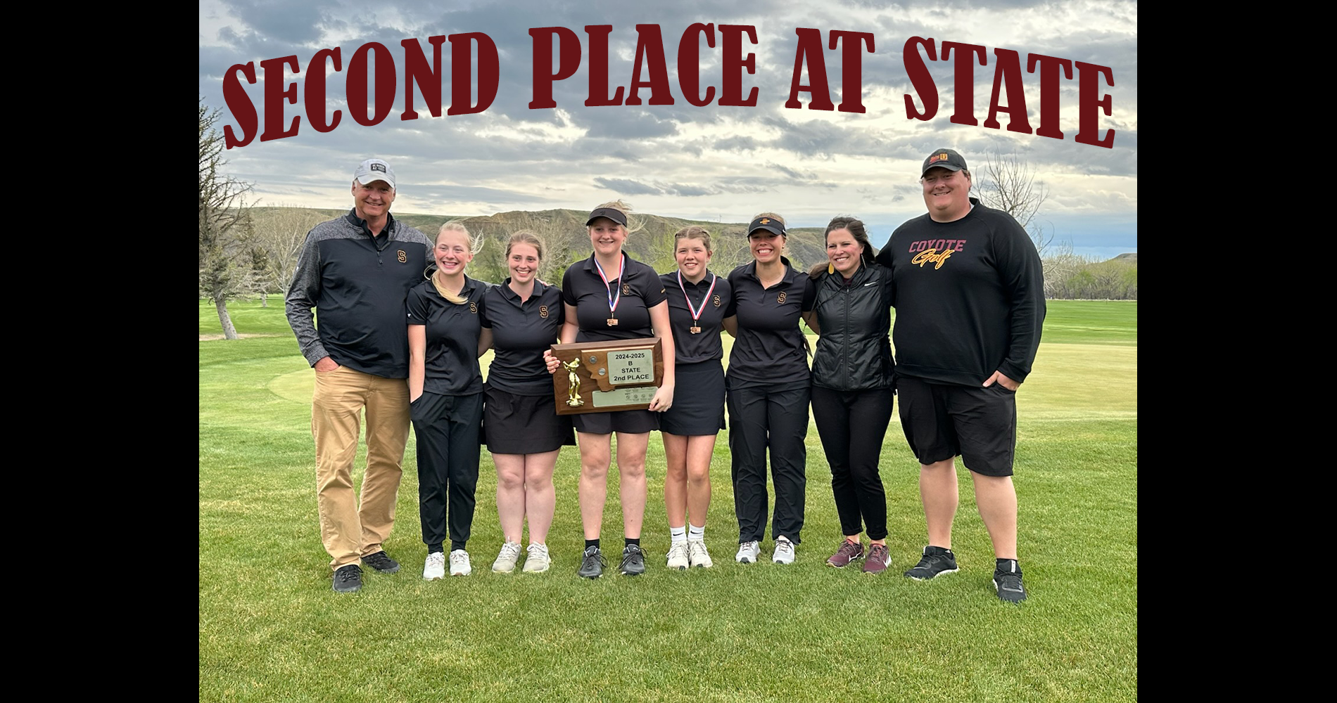 Second Place at State Shelby Golf Team