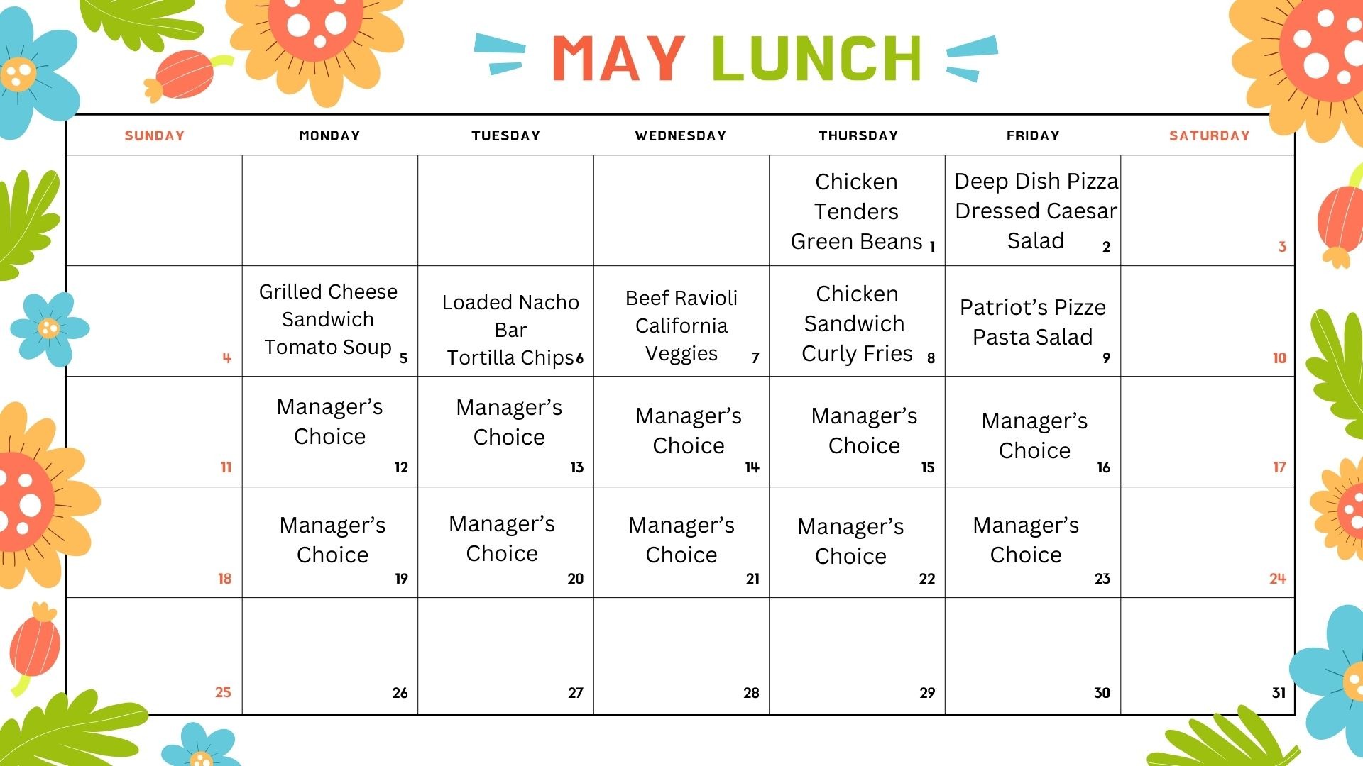 March Lunch