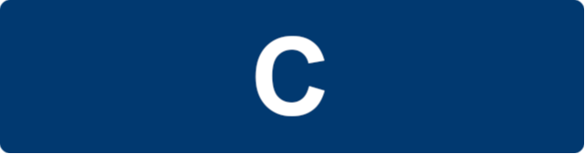 the letter C