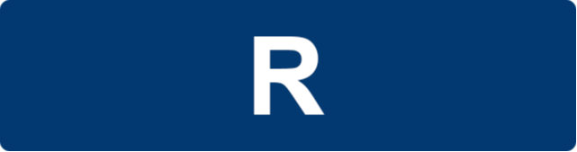 the letter R