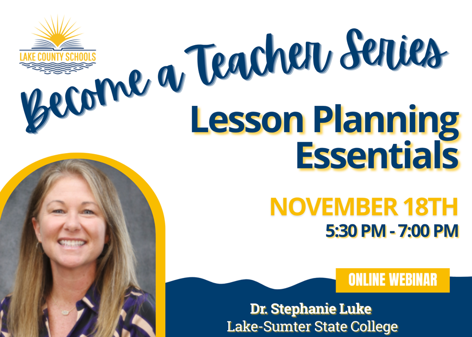 Become a Teacher Session 3 Lesson Planning Essentials Fall 2026
