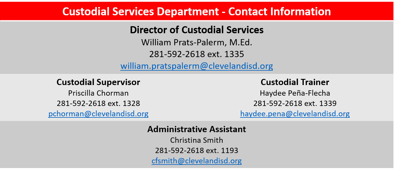 Custodial Services _ Leadership