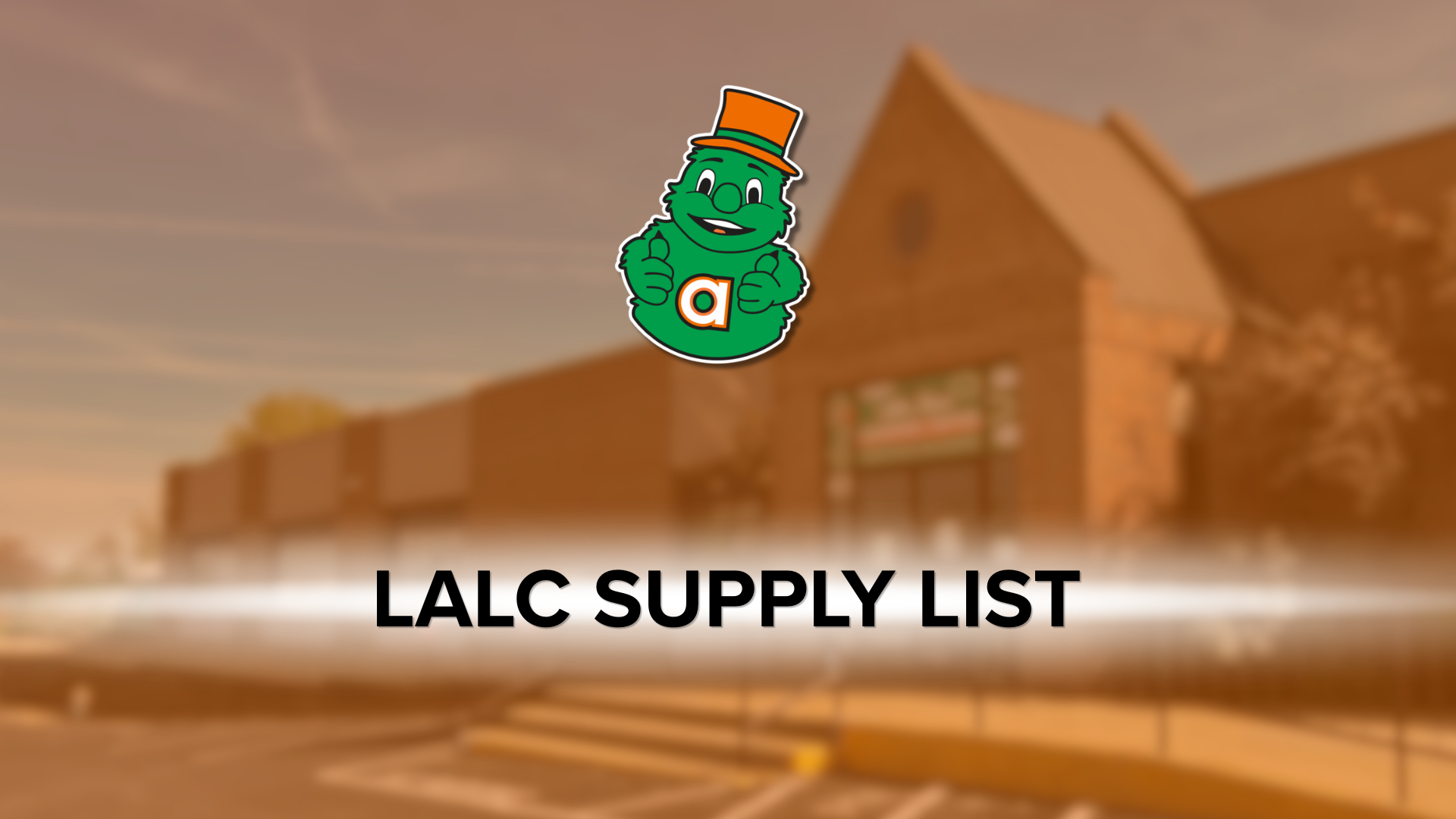 LALC Supply List