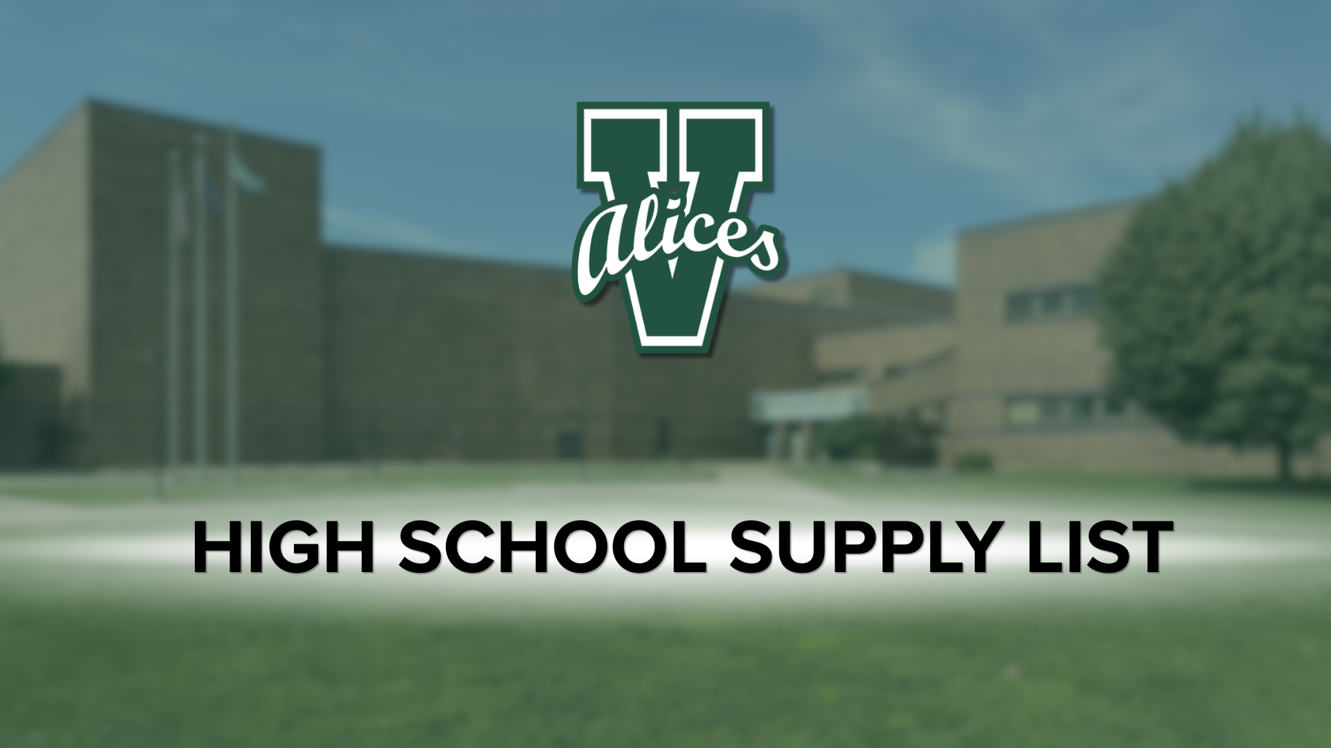 LHS Supply List