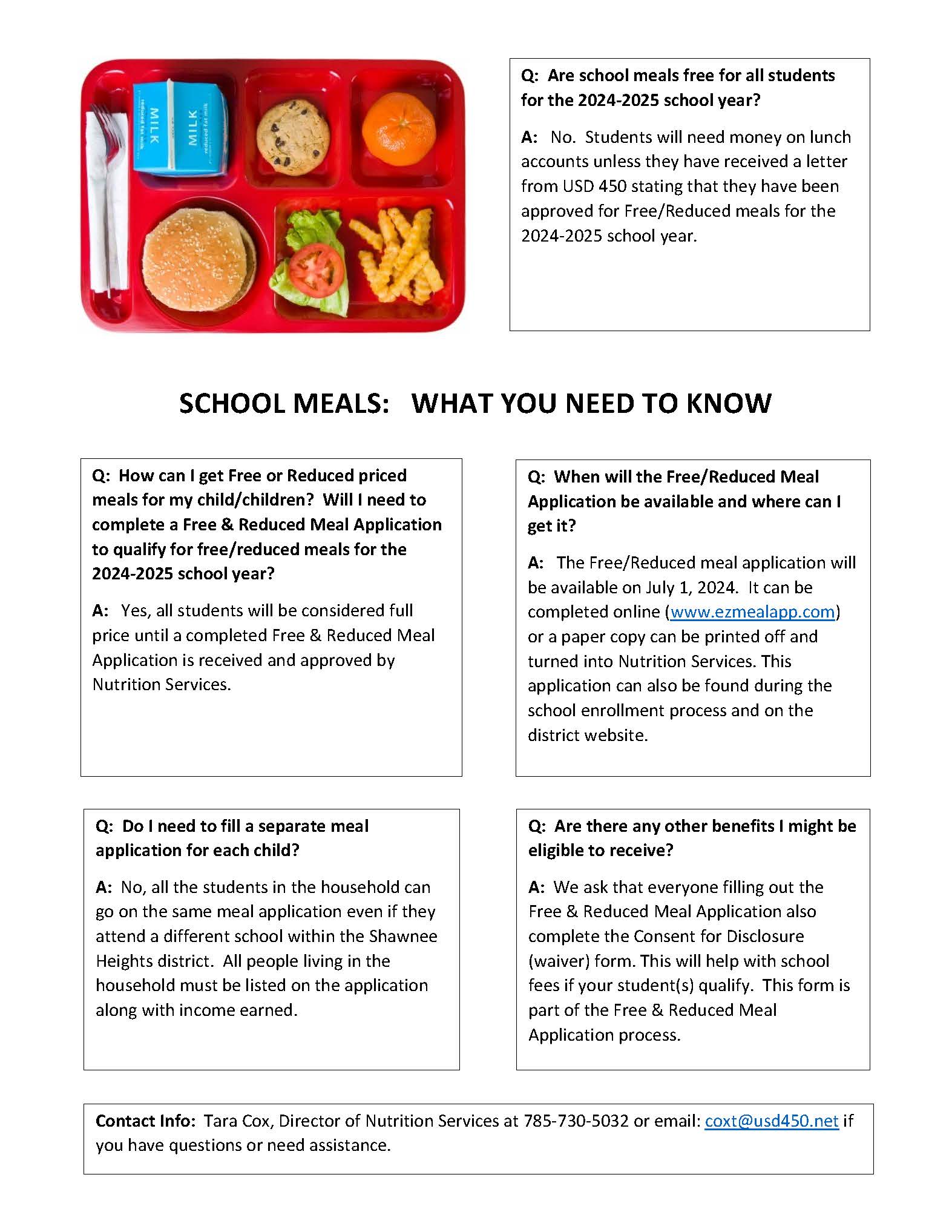 School Meals Flyer